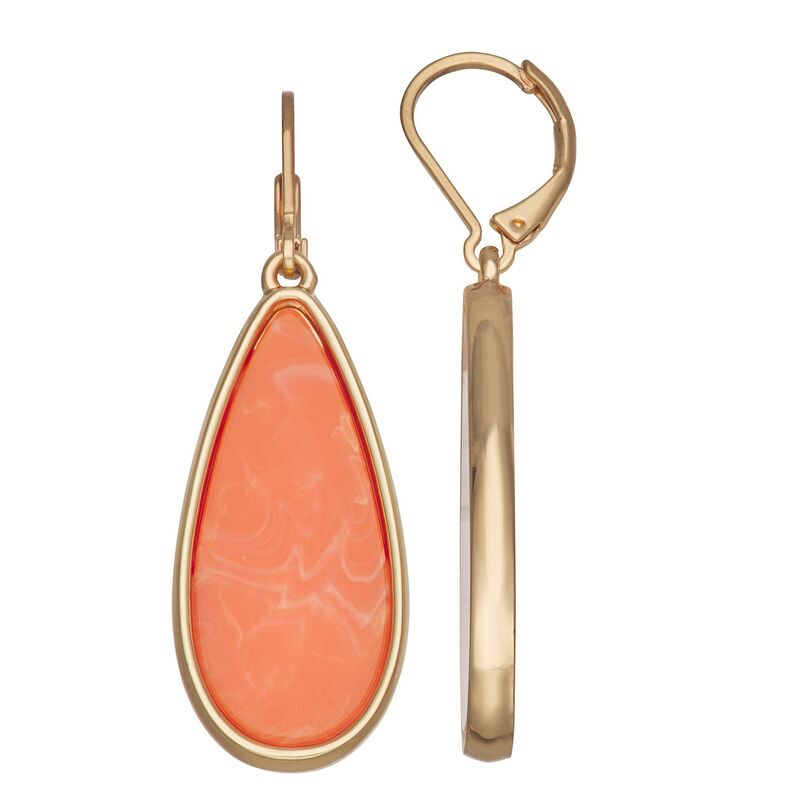 【送料無料】 ナインウェスト レディース ピアス・イヤリング アクセサリー Nine West Teardrop Earrings Orange