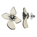 【送料無料】 ヴェラウォン レディース ピアス・イヤリング アクセサリー Simply Vera Vera Wang Large Flower Button Earrings White