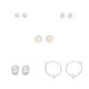 【送料無料】 LC Lauren Conrad レディース ピアス・イヤリング アクセサリー LC Lauren Conrad Gold Tone Simulated Opal 5-pc. Earring Set Blue(4)