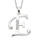 【送料無料】 アンブランデッド レディース ネックレス・チョーカー・ペンダントトップ アクセサリー Sterling Silver Diamond Accent...