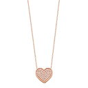 【送料無料】 アンブランデッド レディース ネックレス・チョーカー・ペンダントトップ アクセサリー 10k Rose Gold 1/5 Carat T.W. Diamond Heart Pendant 10k Rose(4)