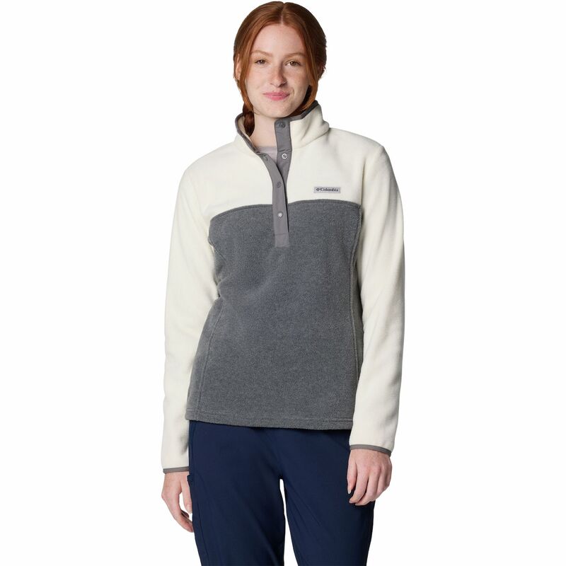 【送料無料】 コロンビア レディース ジャケット・ブルゾン アウター Women's Columbia Benton Springs Pullover Jacket City Gray Chalk