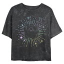 【送料無料】 ライセンス キャラクター レディース Tシャツ トップス Juniors' Pokemon Clefairy Celestial Cropped Graphic Tee Black