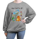 【送料無料】 ライセンス キャラクター レディース Tシャツ トップス Juniors' Pokemon Gotta Catch 'Em All Starter Group Oversized Graphic Pullover Heather Gray