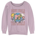 【送料無料】 ライセンス キャラクター レディース Tシャツ トップス Juniors' MTV Music Heals The World Graphic P...