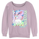 【送料無料】 ライセンス キャラクター レディース Tシャツ トップス Juniors' Pokemon Sylveon Poster Graphic Pullover Lavender