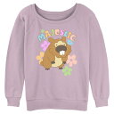【送料無料】 ライセンス キャラクター レディース Tシャツ トップス Juniors' Pokemon Majestic Creature Graphic Pullover Lavender