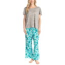 【送料無料】 ムクルクス レディース ナイトウェア アンダーウェア Women's MUK LUKS Artistic Garden Pajama Top & ...