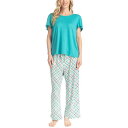 【送料無料】 ムクルクス レディース ナイトウェア アンダーウェア Women's MUK LUKS Artistic Garden Pajama Top & ...