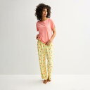 【送料無料】 ソノマ レディース ナイトウェア アンダーウェア Petite Sonoma Goods For Life Mom's Day Pajama To...