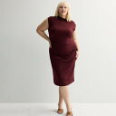 【送料無料】 ナインウェスト レディース ワンピース トップス Plus Size Nine West Mock Neck Knit Dress Maddie ...