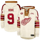 【送料無料】 フォーティセブンブランド メンズ Tシャツ トップス Men's'47 Gordie Howe Cream Detroit Red Wings Blue Line Heritage Name & Number Lace-Up Pullover Hoodie Rdw Beige