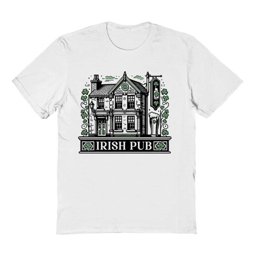【送料無料】 ライセンス キャラクター メンズ Tシャツ トップス Men's Irish Pub St. Patrick's Day Graphic Tee White 【送料無料】 ライセンス キャラクター メンズ Tシャツ トップス Men's Irish Pub St. Patrick's Day Graphic Tee White