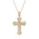 【送料無料】 アンブランデッド レディース ネックレス・チョーカー・ペンダントトップ アクセサリー 14k Gold Two Tone Filigree Cro...