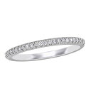 【送料無料】 ステラ グレース レディース リング アクセサリー Stella Grace 14k White Gold 1/8 Carat T.W. Diamond Anniversary Ring White