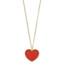 【送料無料】 アンブランデッド レディース ネックレス・チョーカー・ペンダントトップ アクセサリー 14k Gold Carnelian Heart Penda...
