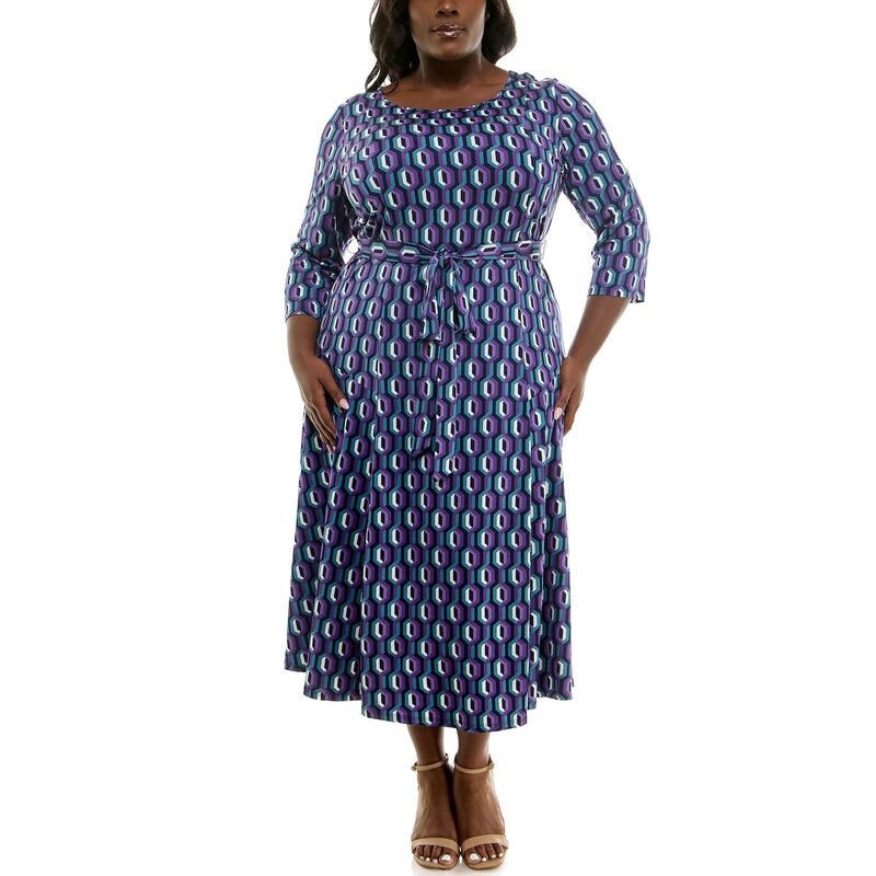 【送料無料】 ニナレオナルド レディース ワンピース トップス Plus Size Nina Leo
