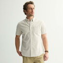 【送料無料】 ソノマ メンズ Tシャツ トップス Men's Sonoma Goods For Life Perfect Length Short Sleeve Shirt Melon Stripe Tan