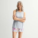 【送料無料】 クロフト&バロー レディース ナイトウェア アンダーウェア Women's Croft & Barrow 2-Piece Lush Luxe Pa...
