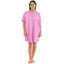 【送料無料】 クロフト&バロー レディース ナイトウェア アンダーウェア Plus Size Croft & Barrow Embossed Honey Kni...