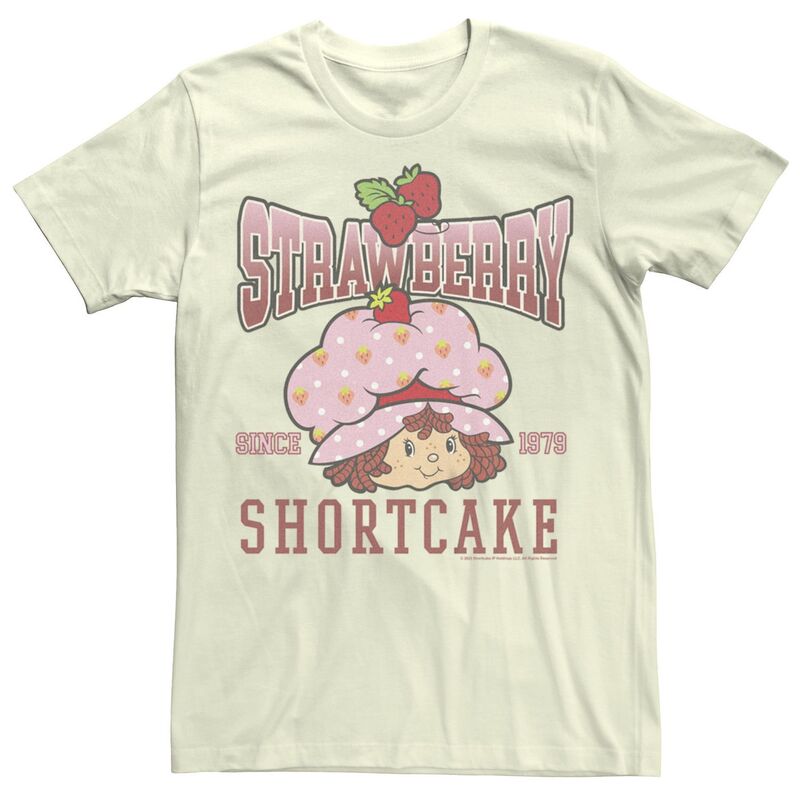 【送料無料】 ライセンス キャラクター レディース Tシャツ トップス Juniors' Strawberry Shortcake Lovely Since 1979 Boyfriend Graphic Tee Natural