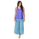 【送料無料】 クドルドッズ レディース ナイトウェア アンダーウェア Women's Cuddl Duds 2-Piece Sleeveless Pajama ...