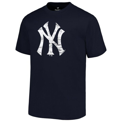 【送料無料】 プロファイル メンズ Tシャツ トップス Men's Profile Navy New York Yankees Big & Tall Primary Logo T-Shirt Ynk Navy