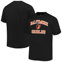 【送料無料】 プロファイル メンズ Tシャツ トップス Men's Profile Black Baltimore Orioles Big & Tall Heart & Soul T-Shirt Orl Black