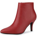 【送料無料】 アレグラ ケー レディース ブーツ・レインブーツ シューズ Women's Pointed Toe Zipper Stiletto Heel An...