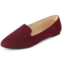 【送料無料】 アレグラ ケー レディース サンダル シューズ Women's Round Toe Slip on Ballet Flats Shoes Burgundy(4)
