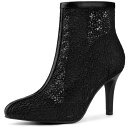 【送料無料】 アレグラ ケー レディース ブーツ・レインブーツ シューズ Women's Floral Embroidered Stiletto Heels L...