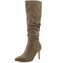 【送料無料】 アレグラ ケー レディース ブーツ・レインブーツ シューズ Women's Slouch Pointed Toe Stiletto Heel Kn...