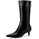 【送料無料】 アレグラ ケー レディース ブーツ・レインブーツ シューズ Women's Boot Pointed Toe Kitten Heel Boots ...
