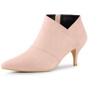 【送料無料】 アレグラ ケー レディース ブーツ・レインブーツ シューズ Women's Pointed Toe Kitten Heel Cutout Ankl...