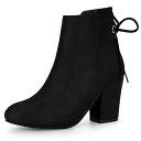 【送料無料】 アレグラ ケー レディース ブーツ・レインブーツ シューズ Women's Round Toe Block Heel Zipper Lace Up...
