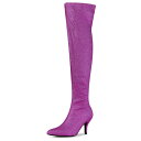 【送料無料】 アレグラ ケー レディース ブーツ・レインブーツ シューズ Women's Glitter Pointed Toe Stiletto Heel O...