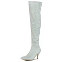【送料無料】 アレグラ ケー レディース ブーツ・レインブーツ シューズ Women's Glitter Pointed Toe Stiletto Heel O...