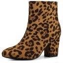 【送料無料】 アレグラ ケー レディース ブーツ・レインブーツ シューズ Women's Round Toe Chunky Heel Ankle Boots L...
