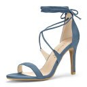 【送料無料】 アレグラ ケー レディース パンプス シューズ Women's Stiletto Heel Lace-up Sandals Haze Blue(4)