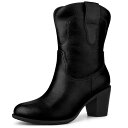 【送料無料】 アレグラ ケー レディース ブーツ・レインブーツ シューズ Women's Mid Calf Memory Round Toe Block Hee...