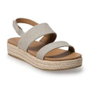 【送料無料】 LC Lauren Conrad レディース サンダル シューズ LC Lauren Conrad Paruka Women's Slide Slingback Sandals Beige(4)
