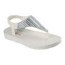 【送料無料】 スケッチャーズ レディース サンダル シューズ Skechers Cali Meditation Glamorous Muse Women's Sandals Off White(4)