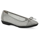 【送料無料】 クリフバイホワイトマウンテン レディース サンダル シューズ Cliffs by White Mountain Carlicia Women's Ballet Flats Silver Fabric