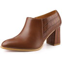 【送料無料】 アレグラ ケー レディース ブーツ・レインブーツ シューズ Women's Heel Boots Pointed Toe Chunky Heels...