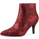 【送料無料】 アレグラ ケー レディース ブーツ・レインブーツ シューズ Women's Glitter Sparkle Lace Stiletto Heels...