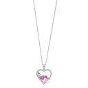 【送料無料】 アンブランデッド レディース ネックレス・チョーカー・ペンダントトップ アクセサリー Sterling Silver Gemstone Heart...