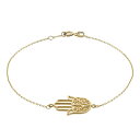 【送料無料】 アンブランデッド レディース ブレスレット・バングル・アンクレット アクセサリー 14k Gold Hamsa Bracelet 14k Gold