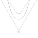 【送料無料】 LC Lauren Conrad レディース ネックレス・チョーカー・ペンダントトップ アクセサリー LC Lauren Conrad Triple Row Layered Bar & Disc Pendant Necklace None
