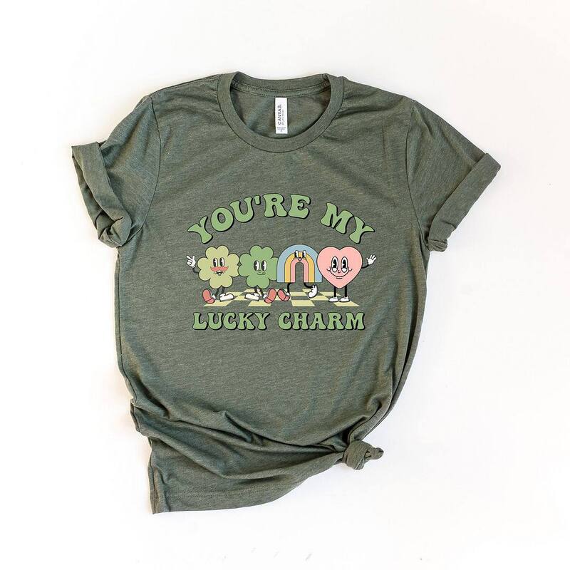 ̵ Simply Sage Market ǥ T ȥåץ You're My Lucky Charm Clover...