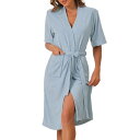 【送料無料】 cheibear レディース ナイトウェア アンダーウェア Women's Towel Robe Short Sleeve Toweling Se...